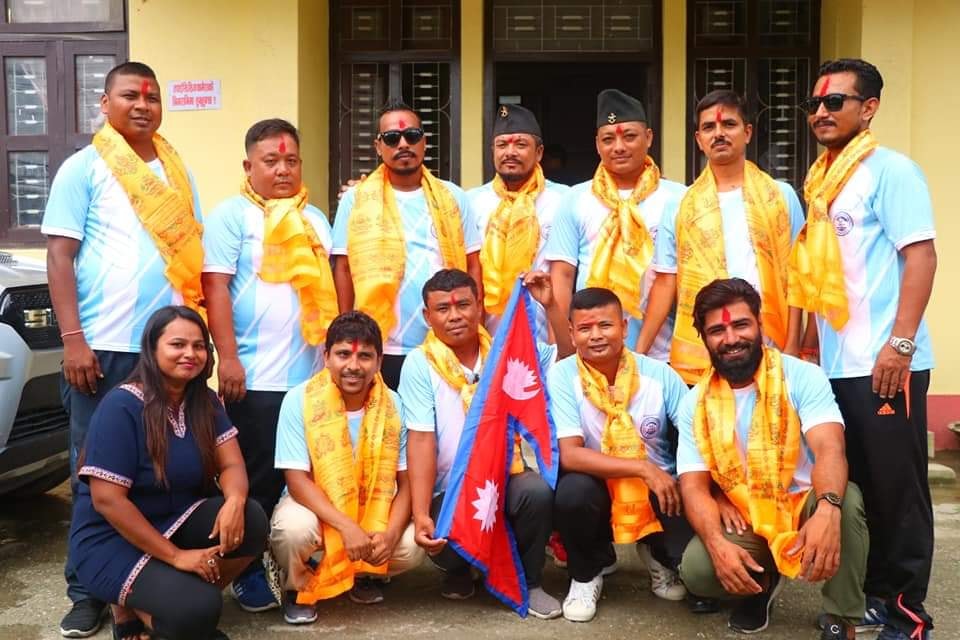 2076-05-25 14 औं एसियाली डोरीतान प्रतियोगितामा भाग लिन जाने नेपाली टोलीलाई बिदाई
